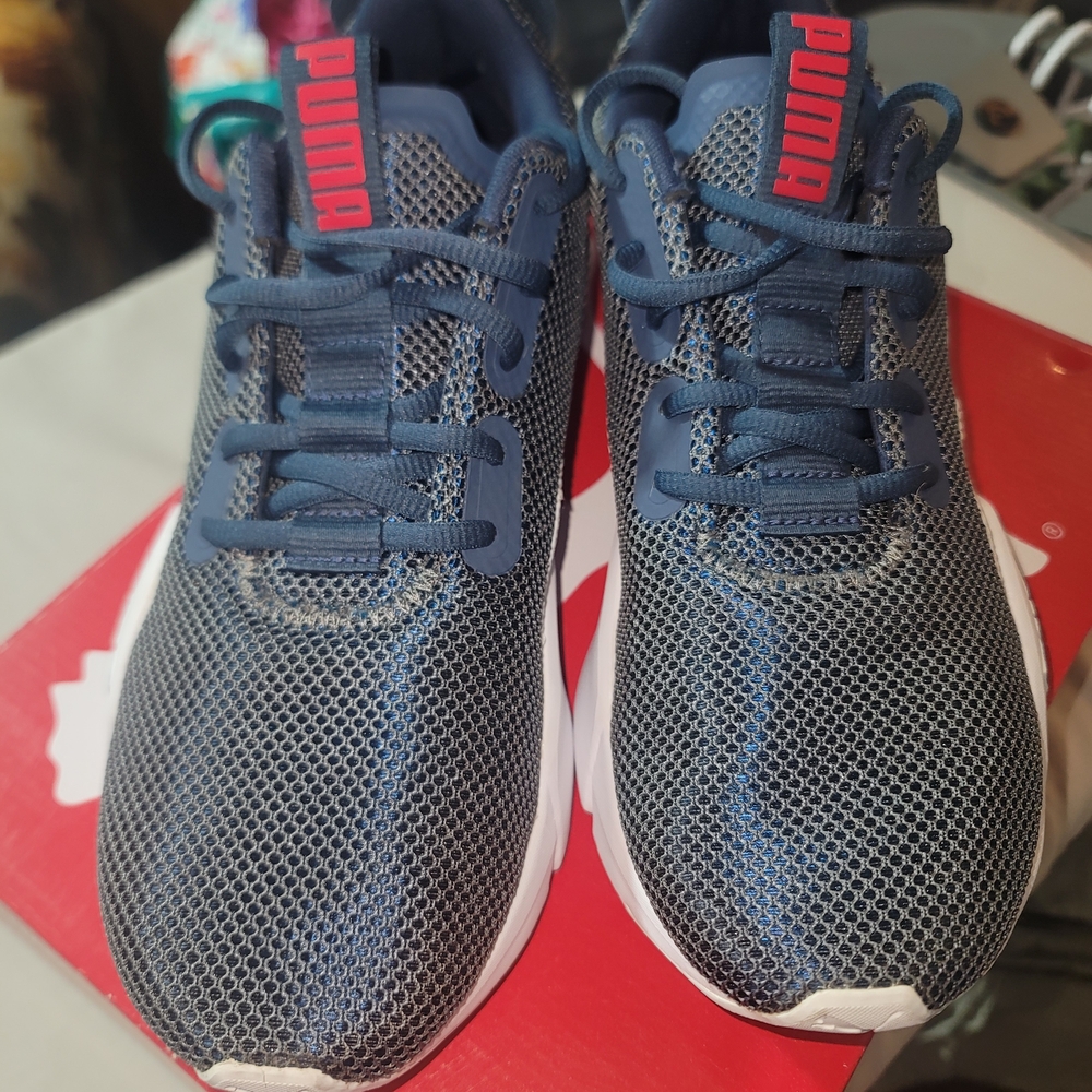 PUMA Kids' Blue and Red Sneakers - Picture 5 of 8